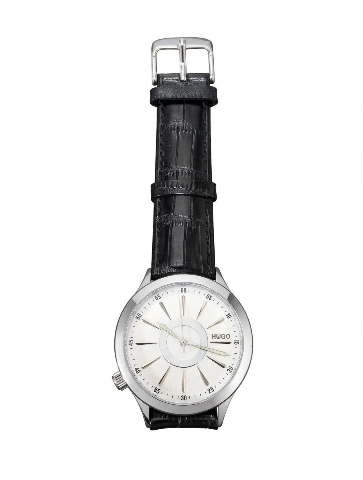 HUGO Hugo Boss Slim Classic | Cream Dial | Black Croc Leather Strap | Formal Edition