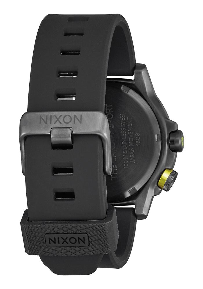 Nixon Men’s Quartz Black Silicone Strap Grey Dial 45mm Watch A925632