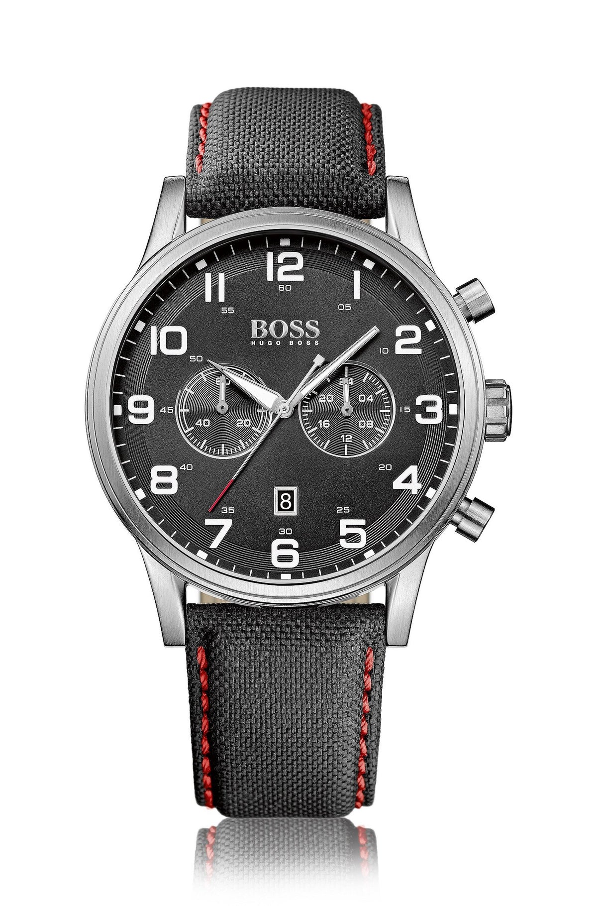 Chronograph Black Canvas Strap Aeroliner Watch