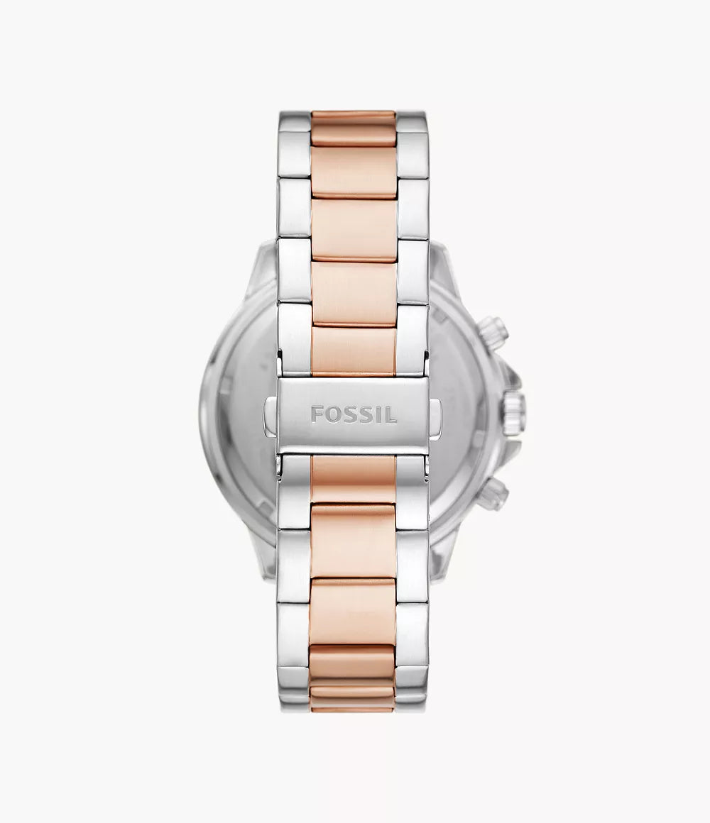 Fossil BQ2586 Bannon Multifunction Two-Tone Stainless Steel Watch
