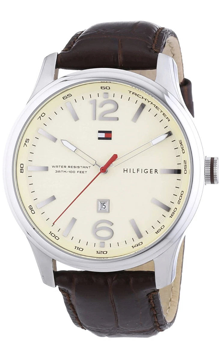 Tommy Hilfiger Quartz Watch, Analogue Classic Display And Leather Strap, 1710315