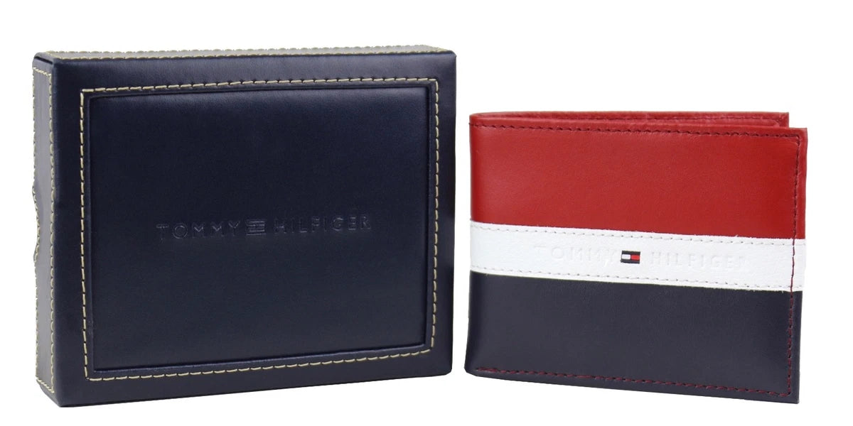 Tommy Hilfiger Men's Tricolor Leather Wallet