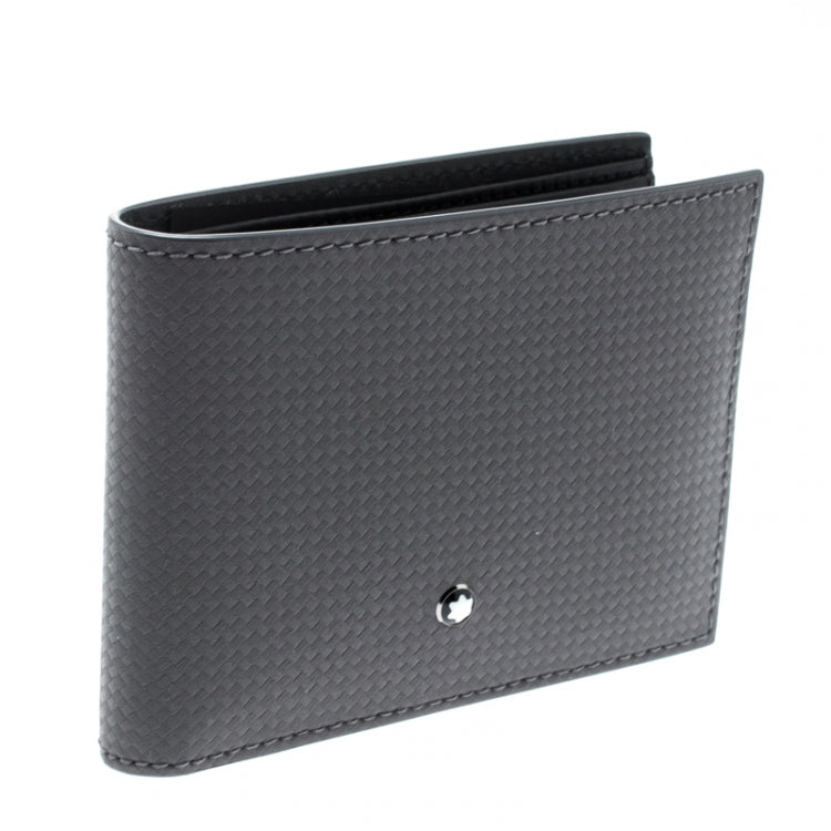 Mont Blanc Extreme Wallet Black Leather 6cc Mens Bifold
