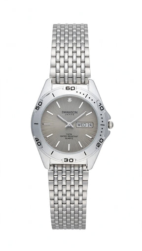 SWANSON JAPAN - Silver Sunburst Dial - Silver Jubilee Edition - Day Date - Sport Bezel