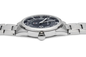 NAUTICA N-83 – Nautical Flag Dial – Charcoal Grey – Date – Steel Bracelet – Men’s Watch