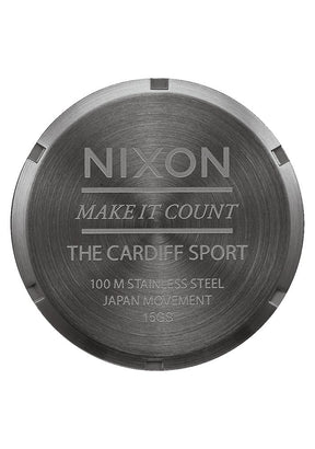 Nixon Men’s Quartz Black Silicone Strap Grey Dial 45mm Watch A925632