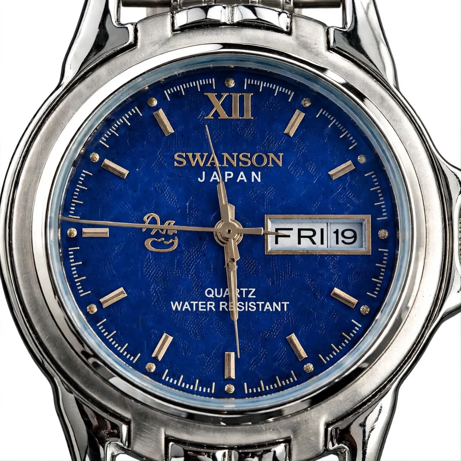 SWANSON JAPAN - Royal Blue Dial - Day &amp; Date - Silver Edition