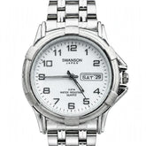 SWANSON JAPAN - White Dial Day &amp; Date - 5 ATM - Silver Edition