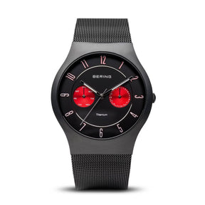 Bering Men's Titanium 39 mm Strap Stainless Steel 11939-229 Watch