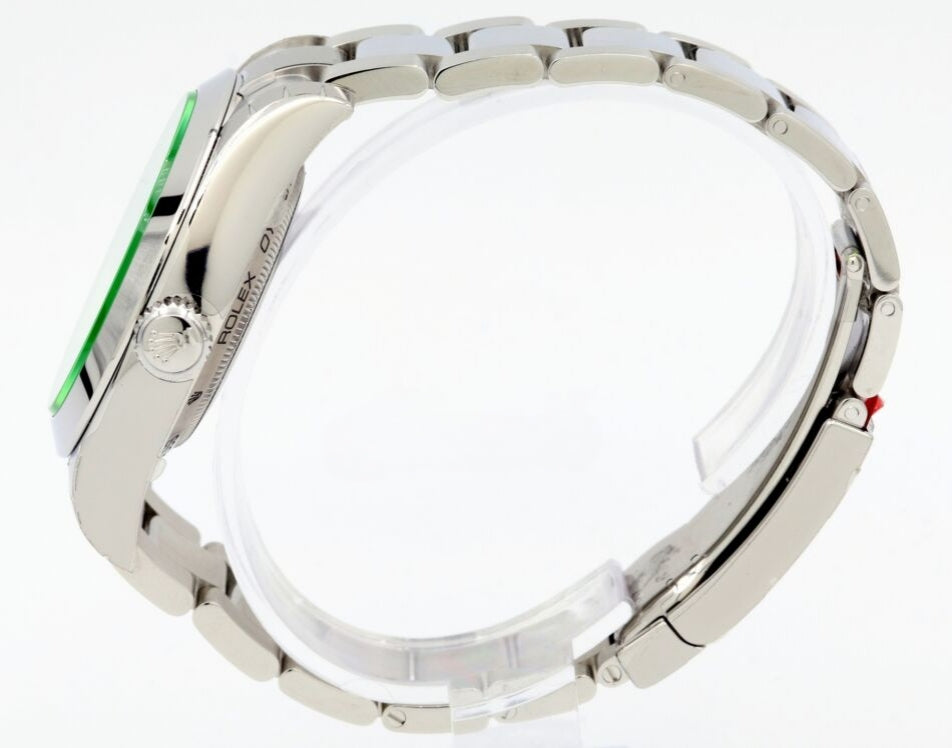 Milgauss Black Dial With Green Crystal 40Mm Stainless Steel Oyster Bracelet