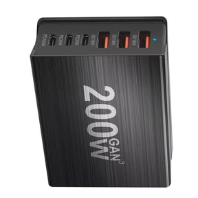 200W 6-Port GaN Charging Station