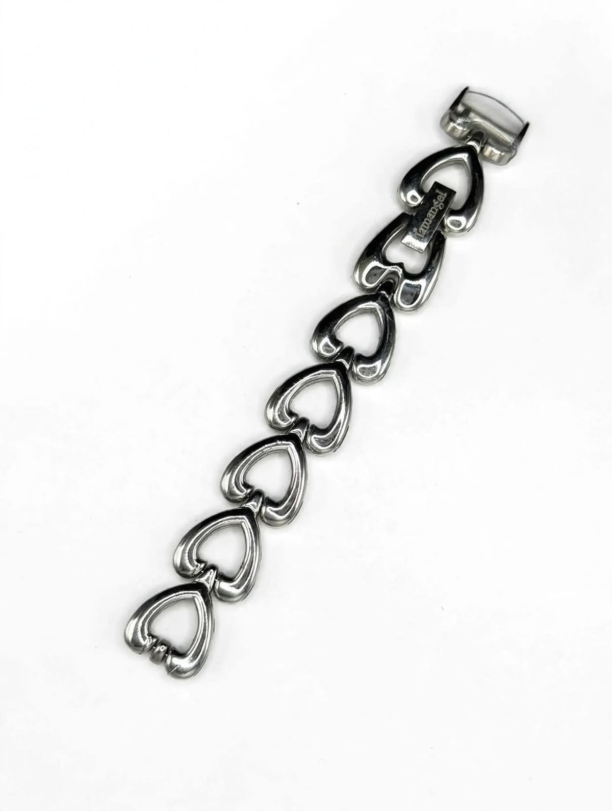 Tamangel Silver Heart Teardrop Bracelet for Women - Titanium Stainless Steel - Premium Queen Edition