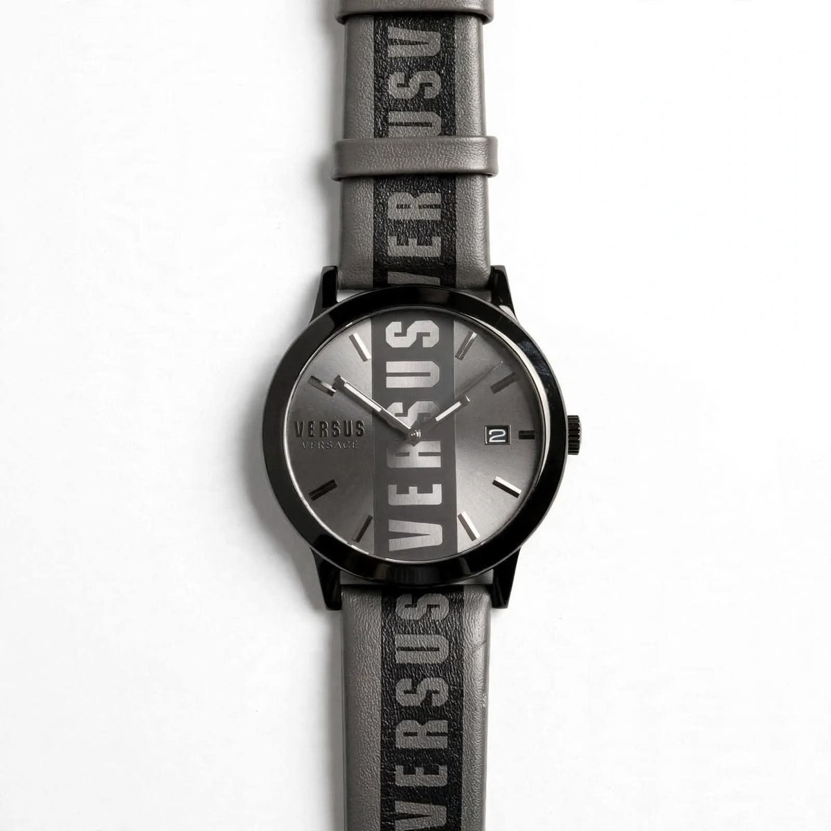 VERSUS VERSACE — Grey Logo Edition | Black Case
