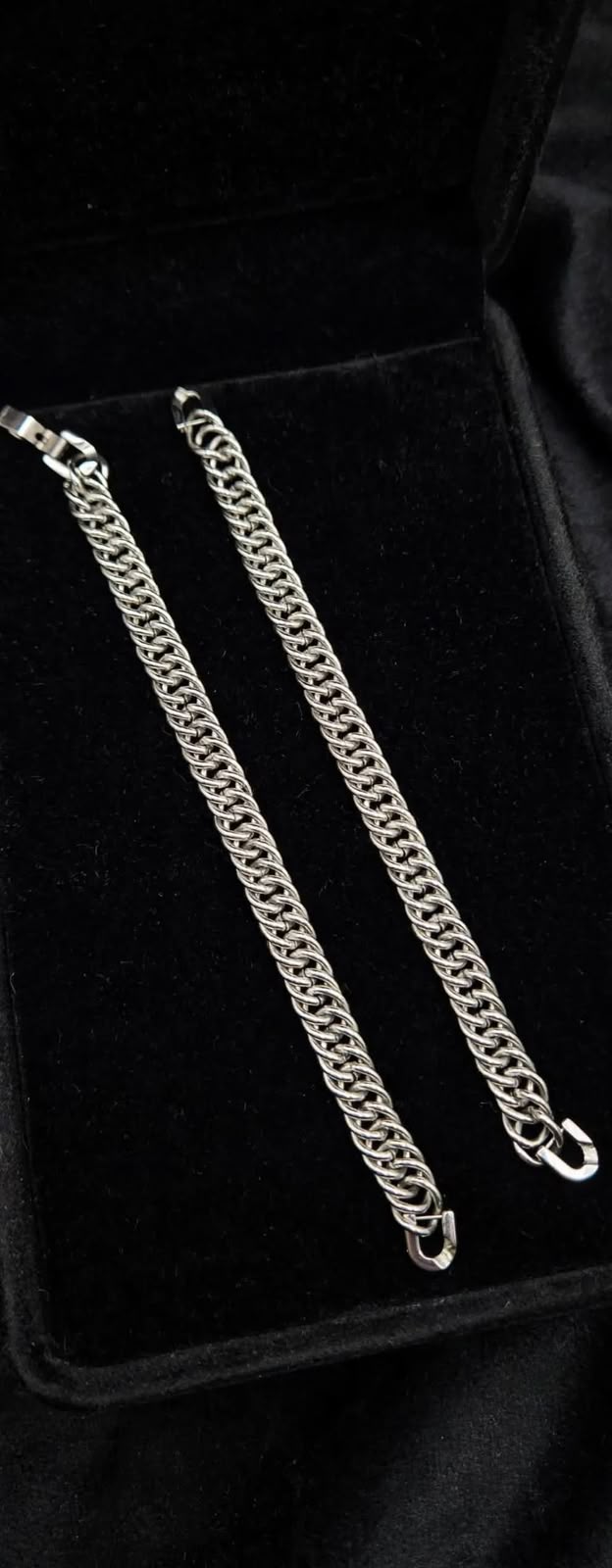 Silver Turkish Keel Bracelet for Men - Titanium Stainless Steel - Heavy Braided Chain - Anti-Fade