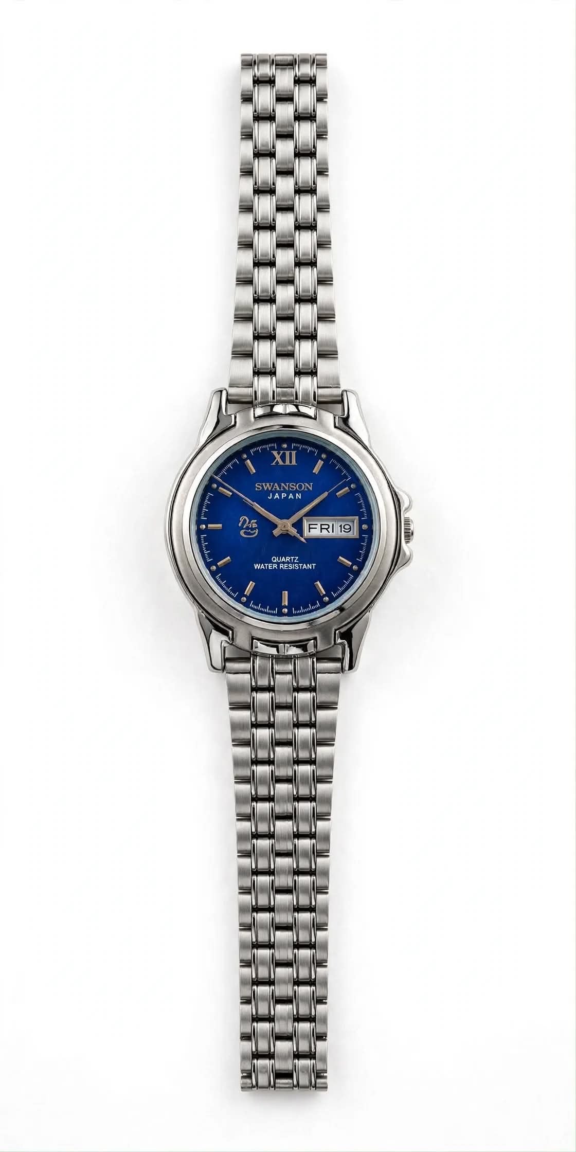 SWANSON JAPAN - Royal Blue Dial - Day &amp; Date - Silver Edition