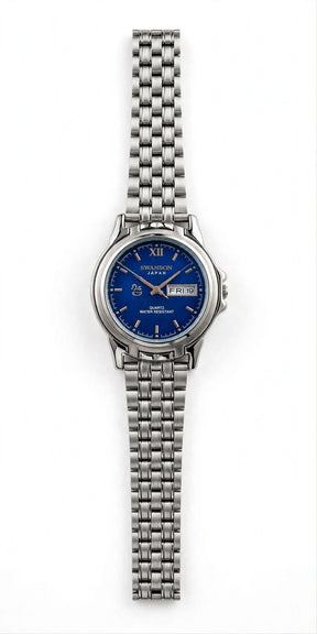 SWANSON JAPAN - Royal Blue Dial - Day &amp; Date - Silver Edition