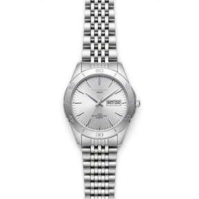 SWANSON JAPAN - Silver Sunburst Dial - Silver Jubilee Edition - Day Date - Sport Bezel
