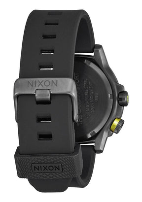 Nixon Men’s Quartz Black Silicone Strap Grey Dial 45mm Watch A925632
