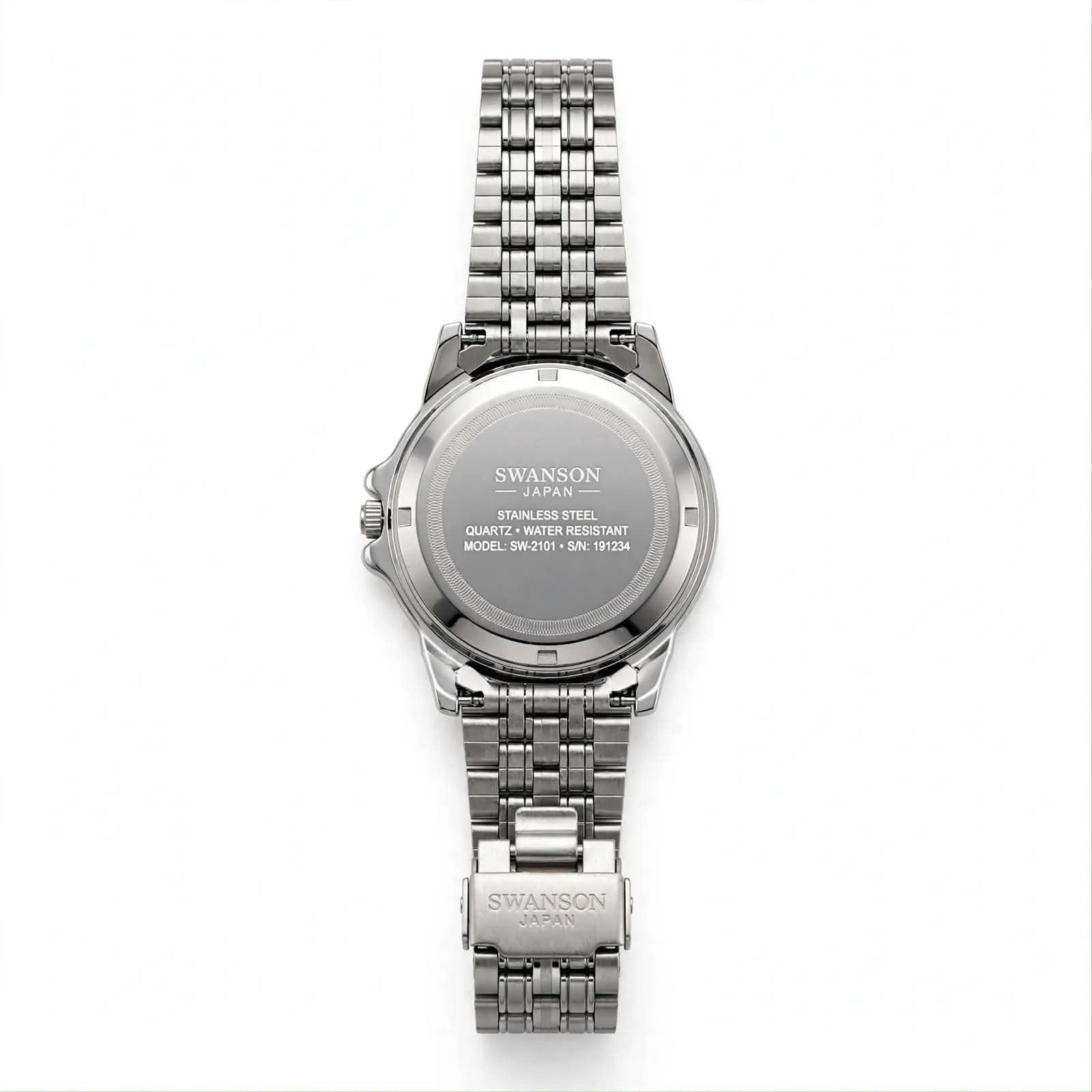 SWANSON JAPAN - Royal Blue Dial - Day &amp; Date - Silver Edition