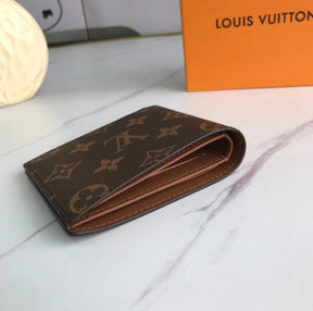 Designer LV Bifold Men Wallet Brown