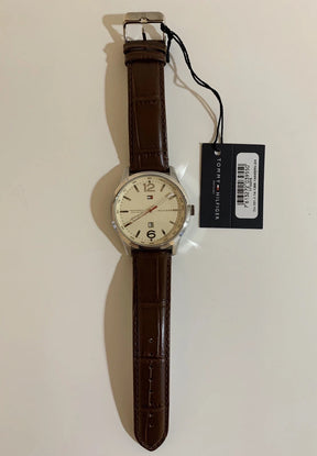 Tommy Hilfiger Quartz Watch, Analogue Classic Display And Leather Strap, 1710315