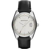 Emporio Armani Sportivo Black Leather Analogue Quartz Men’s Watch AR6015