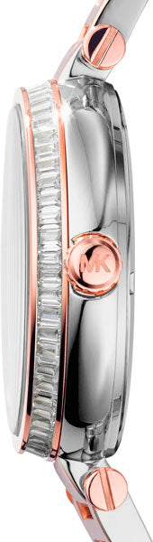 Michael Kors Skylar Two-Tone Stainless Steel Black Dial Quartz Watch for Ladies - MK5957
