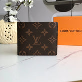 Designer LV Bifold Men Wallet Brown