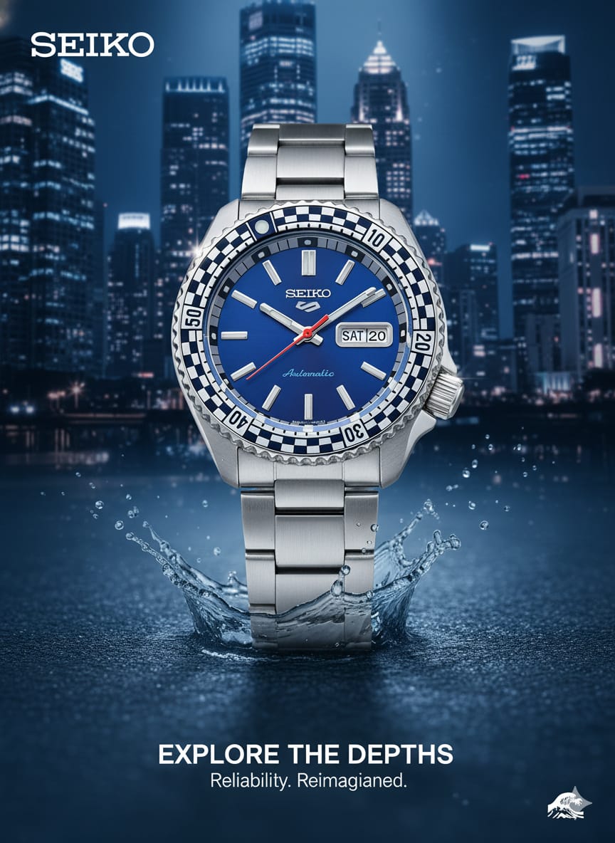 SEIKO 5 Sports Special Edition Automatic Blue Dial Men's Watch SRPK65K1