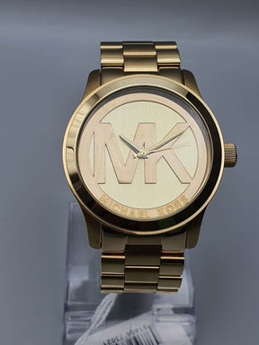 Michael Kors Women’s Quartz Gold Stainless Steel Champagne Dial 45mm Watch MK5473