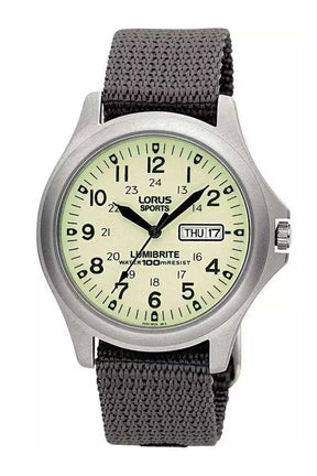 Lorus RXF41AX7 Gents Lumibrite Military Style 37mm Watch