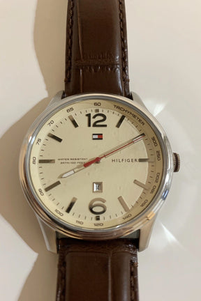 Tommy Hilfiger Quartz Watch, Analogue Classic Display And Leather Strap, 1710315