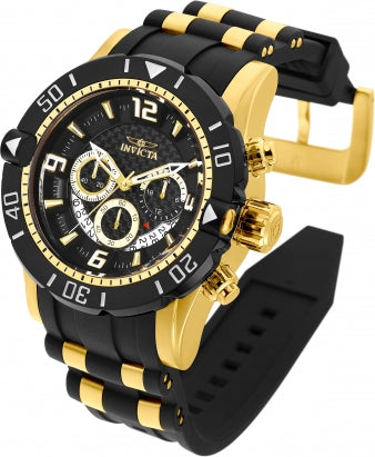 Invicta Pro Diver SCUBA Men's Watch - 50mm. Gold. Black (23702)