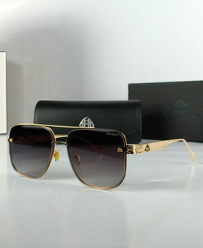 May Bach - Golden/Black - Metal Frame  Sunglass