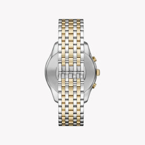 Emporio Armani Chronograph Two-Tone Black Dial Men's Watch - AR11713