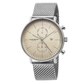 Akribos XXIV AK685SS Men's Ultimate Stainless Steel Mesh Bracelet Date Watch