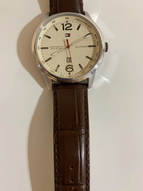 Tommy Hilfiger Quartz Watch, Analogue Classic Display And Leather Strap, 1710315