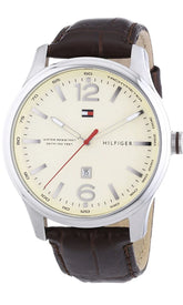 Tommy Hilfiger Quartz Watch, Analogue Classic Display And Leather Strap, 1710315