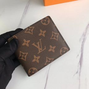 Designer LV Bifold Men Wallet Brown