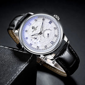 Dany Automatic 1989 men's automatic mechanical watch with a skeleton dial and Roman numerals
