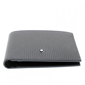 Mont Blanc Extreme Wallet Black Leather 6cc Mens Bifold