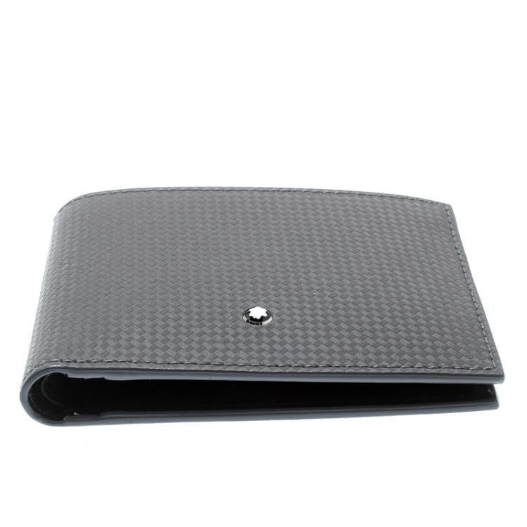 Mont Blanc Extreme Wallet Black Leather 6cc Mens Bifold