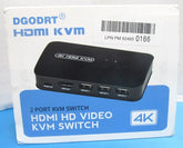 DGODRT 4K 2 Port KVM Switch HDMI HD Video, USB Selector for 2 Computers, KS604
