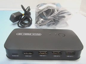 DGODRT 4K 2 Port KVM Switch HDMI HD Video, USB Selector for 2 Computers, KS604